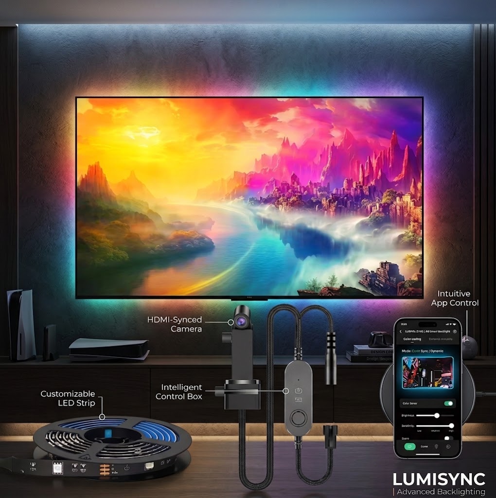 LumiSync TV Backlight LED Strip – CLAUDE